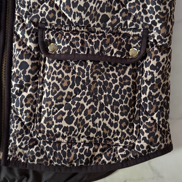 J. Crew Leopard Print Puffer Vest - Picture 6 of 7